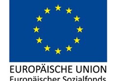 Wappen der EU.  Das Wappen der Europäische Union - Europäischer Sozialfonds.