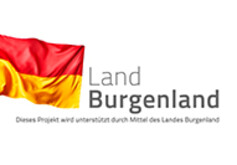 Logo.  NNeben einer Rot gelben Flagge steht der Schriftzug des Logos.