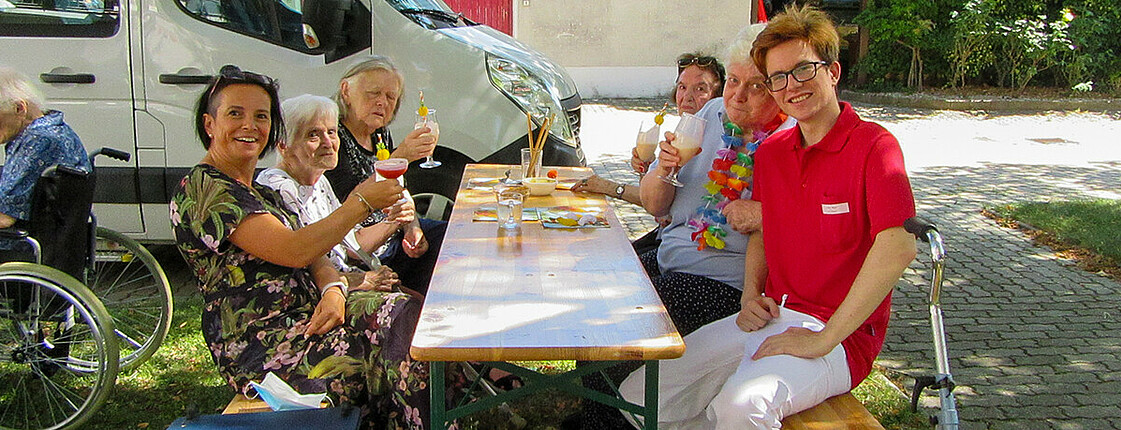 Caribbean-Flair mit Cocktails im Caritas Haus Elisabeth in Rechnitz 2021